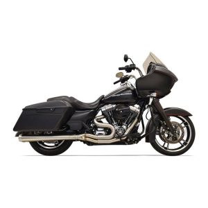Bassani Road Rage III Stainless 2-Into-1 Megaphone Exhaust For Harley