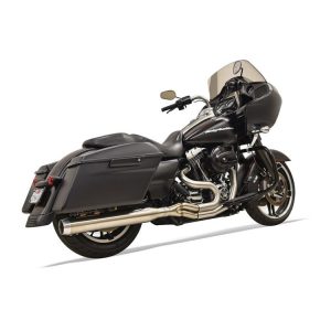 Bassani Road Rage III Stainless 2-Into-1 Straight Can Exhaust For Harley Touring