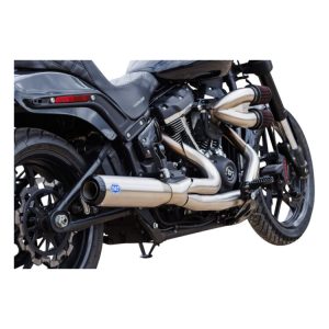 S&S Cycle Race Only Qualifier 2 Into 1 Stainless Exhaust For Harley