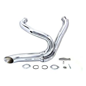 V-Twin Mfg. 2-Into-1 Exhaust Header Pipe For Harley FXR / FXST / FXDWG 1986-2011