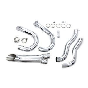 V-Twin Mfg. 2 Into 1 Exhaust Header Set For Harley FL / FX 1970-1984