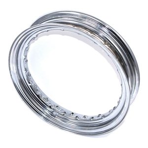 V-Twin Mfg. 40 Spoke 16" X 3" Drop Center Front / Rear Chrome Rim