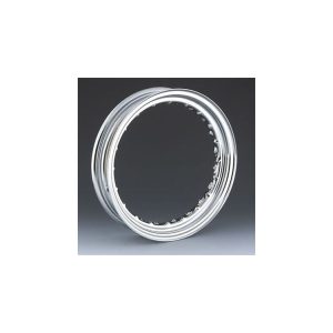 -Twin Mfg. 40 Spoke Chrome Drop Center Rim, 16 X 3"