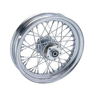 V-Twin Mfg. 40 Spoke Chrome Rear Wheel For Harley 1986-1999
