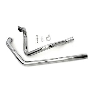 V-Twin Mfg. True Dual Exhaust Header Pipe Set For Harley FL 1970-1984