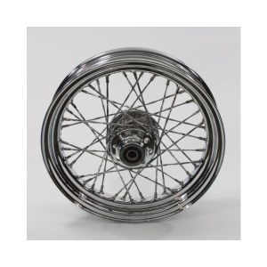 V-Twin Mfg. Twisted Spoke 16" x 3.0" Front Wheel For Harley FLSTS 2000-2007