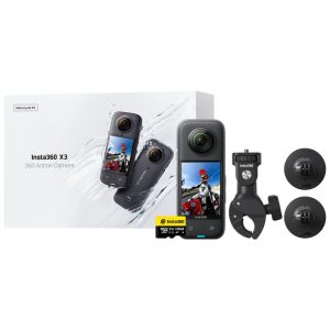 Insta360 X3 Motorcycle Camera Bundle With SD Card
