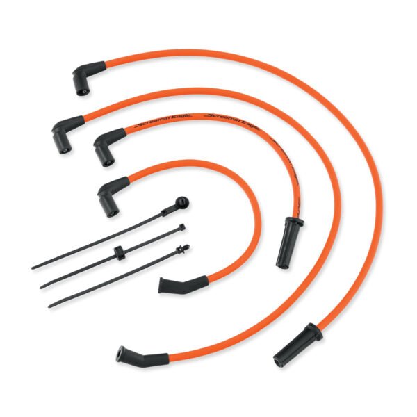 Screamin' Eagle 10MM Phat Spark Plug Wires - Orange