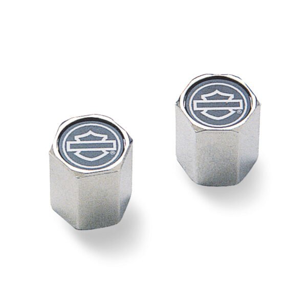 Outlined Bar & Shield ABS Valve Stem Caps