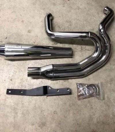 Bassani Greg Lutzka Dyna 2 into 1 stainless exhaust